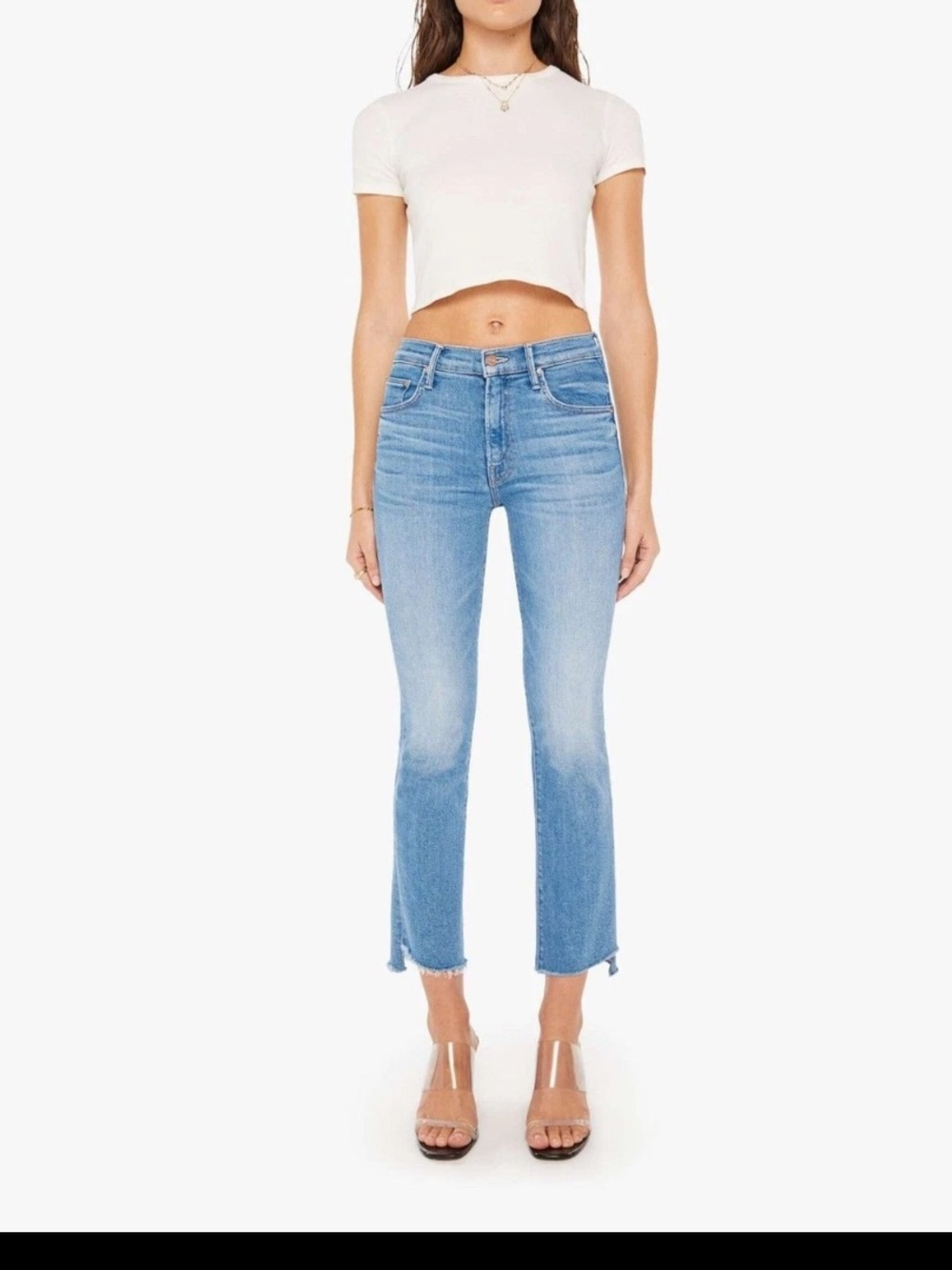 MOTHER The insider Crop Step Frey Limited Edition Wash